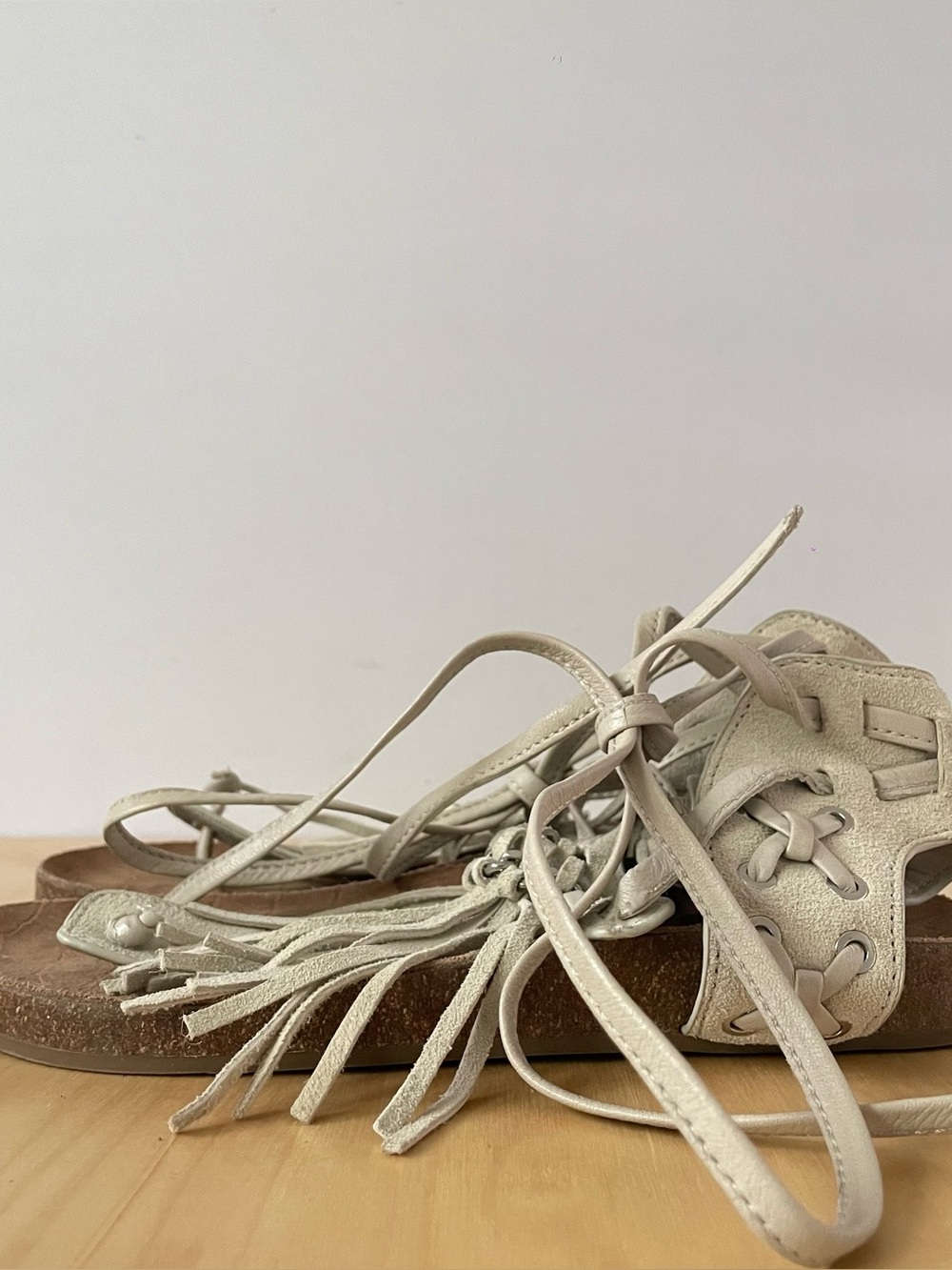 Sam Edelman Kyra fringe lace-up sandals | US 6M - Picture 3 of 9